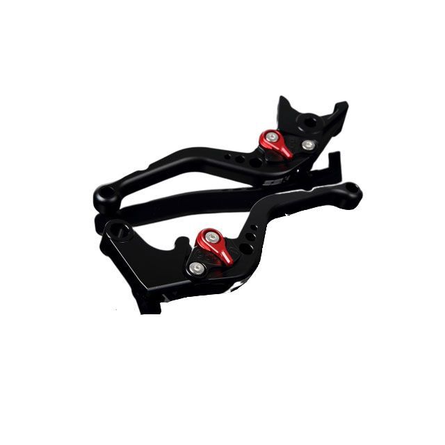 SPEEDRA アルミビレットアジャストレバーセット スタンダードショート（レバー本体：マットブラック） アジャスター マットレッド LVCM072BK-RD SPEEDRA レバー バイク RSV4 R/Factory