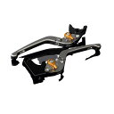SPEEDRA アルミビレットアジャストレバーセット 3D可倒式(レバー本体:マットチタン) アジャスター マットゴールド LVDM014TM-GD SPEEDRA レバー バイク(2)