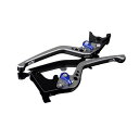SPEEDRA アルミビレットアジャストレバーセット 3Dロング(レバー本体:マットチタン) アジャスター マットブルー LVEM036TM-BE メーカー在庫あり SPEEDRA レバー バイク(2)