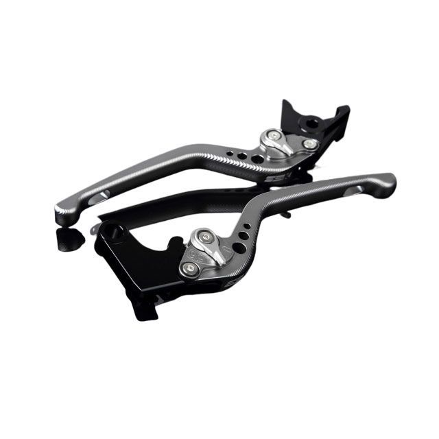 SPEEDRA アルミビレットアジャストレバーセット 3Dロング（レバー本体：マットチタン） アジャスター マットシルバー LVEM042TM-SR SPEEDRA レバー バイク YZF-R1
