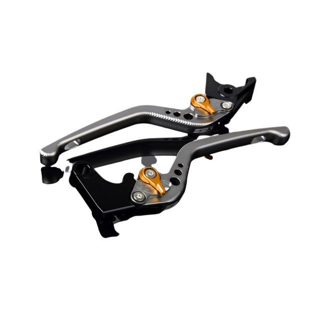 SPEEDRA アルミビレットアジャストレバーセット 3Dロング（レバー本体：マットチタン） アジャスター マットゴールド LVEM042TM-GD SPEEDRA レバー バイク YZF-R1