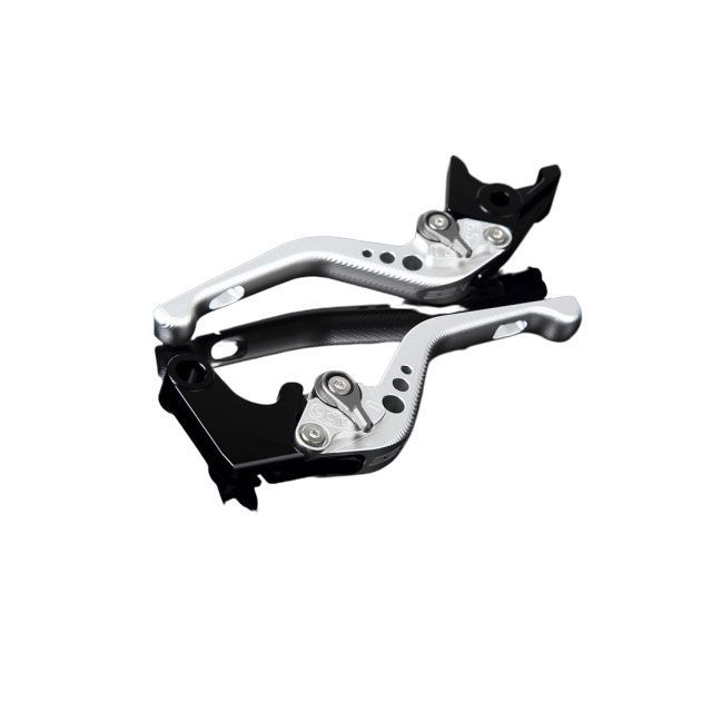 SPEEDRA アルミビレットアジャストレバーセット 3Dショート（レバー本体：マットシルバー） アジャスター マットチタン LVFM024SR-TM SPEEDRA レバー バイク ZX-6R