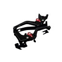 SPEEDRA アルミビレットアジャストレバーセット 3Dショート(レバー本体:マットブラック) アジャスター マットレッド LVFM030BK-RD SPEEDRA レバー バイク Ninja ZX-14R ABS High Grade(2)