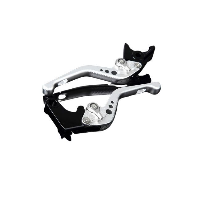 SPEEDRA アルミビレットアジャストレバーセット 3Dショート（レバー本体：マットシルバー） アジャスター マットシルバー LVFM041SR-SR SPEEDRA レバー バイク YZF-R1