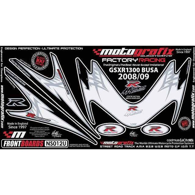MOTOGRAFIX ボディパッド Front スズキ タイプ NS012U MT-NS012U モトグラフィックス ドレスアップ・カバー バイク GSX1300R隼