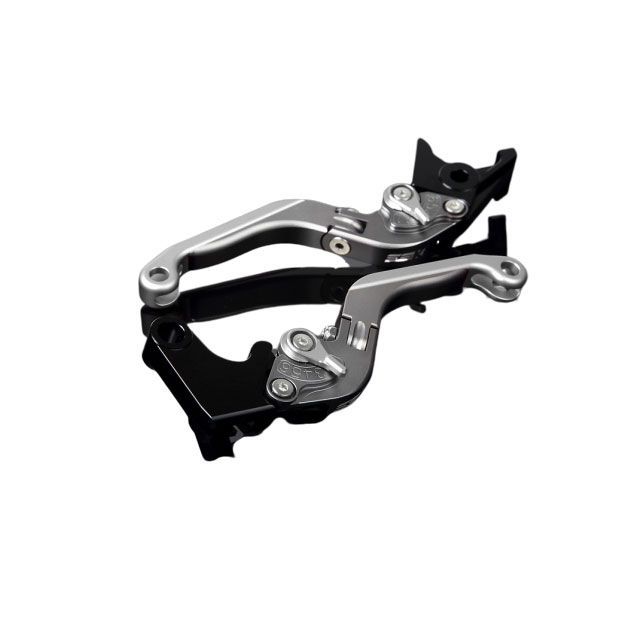 SPEEDRA アルミビレットアジャストレバーセット 可倒延長式（レバー本体：マットチタン） アジャスター マットシルバー エクステンション マットシルバー LVGM008TM-SRSR SPEEDRA レバー バイク CBR600F CB600F