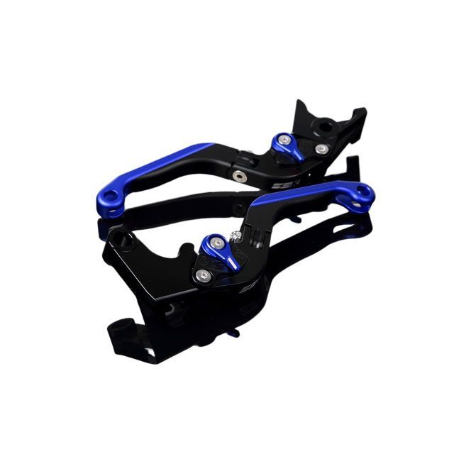 SPEEDRA アルミビレットアジャストレバーセット 可倒延長式（レバー本体：マットブラック） アジャスター マットブルー エクステンション マットブルー LVGM015BK-BEBE SPEEDRA レバー バイク CBR250RR