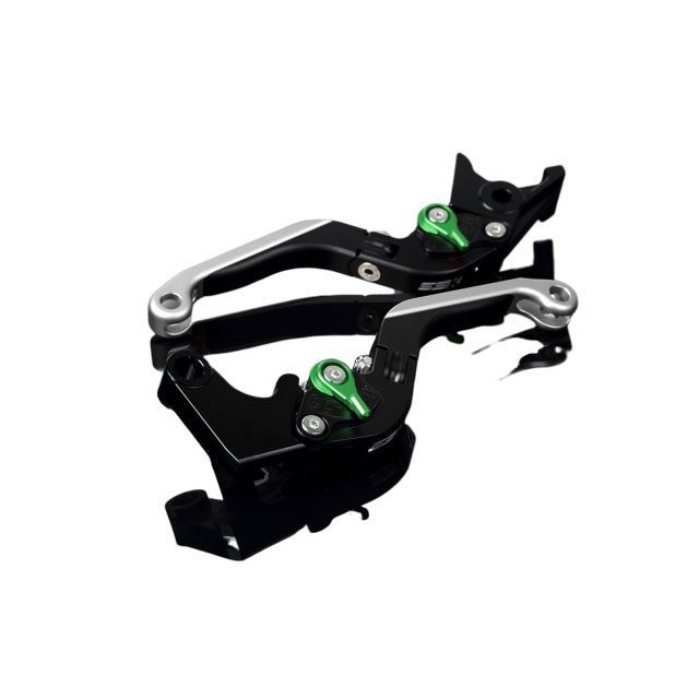 【正規品】SPEEDRA アルミビレットアジャストレバーセット 可倒延長式（レバー本体：マットブラック） アジャスター マットグリーン エクステンション マットシルバー LVGM022BK-GNSR メーカー在庫あり SPEEDRA レバー バイク Z…