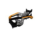SPEEDRA アルミビレットアジャストレバーセット 可倒延長式(レバー本体:マットチタン) アジャスター マットチタン エクステンション マットゴールド LVGM029TM-TMGD SPEEDRA レバー バイク(2)