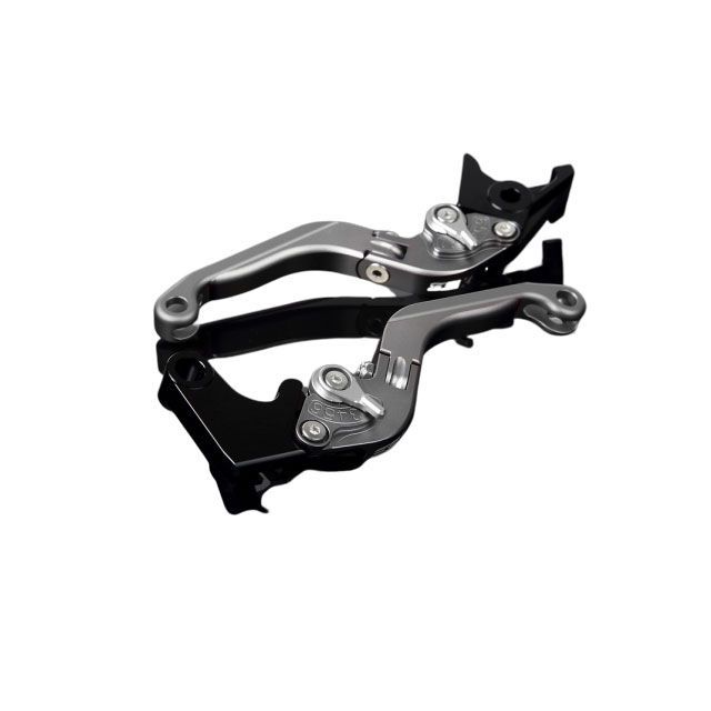 SPEEDRA アルミビレットアジャストレバーセット 可倒延長式（レバー本体：マットチタン） アジャスター マットシルバー エクステンション マットチタン LVGM044TM-SRTM SPEEDRA レバー バイク YZF-R1