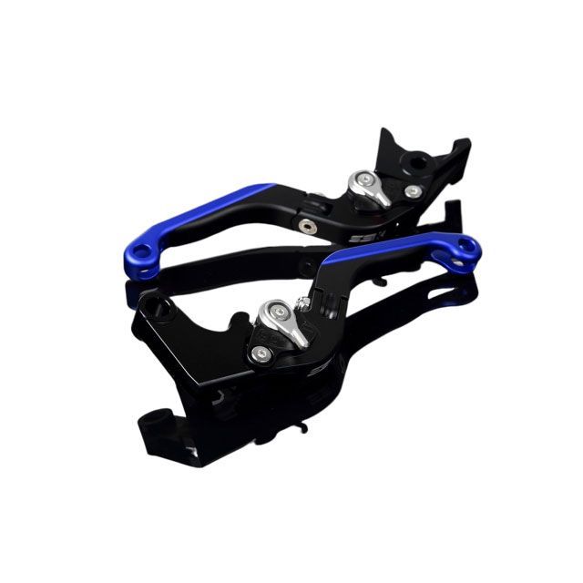 SPEEDRA アルミビレットアジャストレバーセット 可倒延長式（レバー本体：マットブラック） アジャスター マットシルバー エクステンション マットブルー LVGM053BK-SRBE SPEEDRA レバー バイク