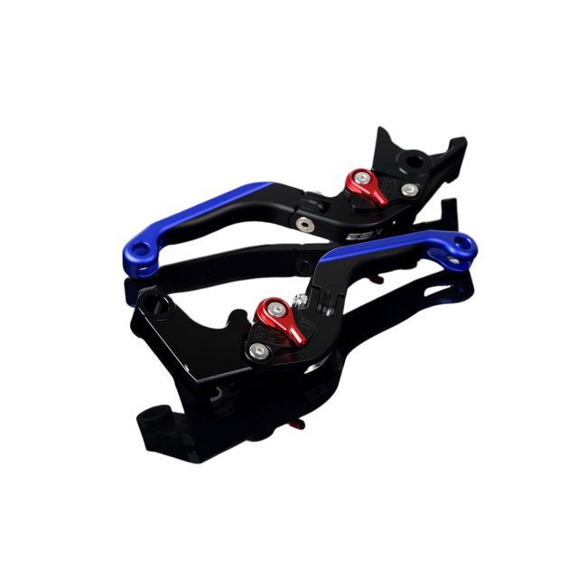 SPEEDRA アルミビレットアジャストレバーセット 可倒延長式（レバー本体：マットブラック） アジャスター マットレッド エクステンション マットブルー LVGM054BK-RDBE SPEEDRA レバー バイク GSX1300R隼