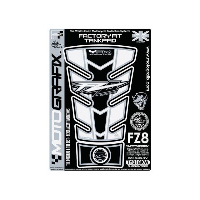 MOTOGRAFIX タンクパッド ヤマハ タイプ TY018KW MT-TY018KW モトグラフィックス タンク関連パーツ バ..