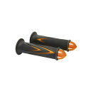 KOSO ARROW GRIPS DUAL COLOR WITH BAR-END CAP カラー オレンジ KS-HGA-OR メーカー在庫あり コーソー グリ...