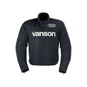 正規品／バンソン 2019-2020秋冬モデル VS19112W NYLON JACKET（ブラック/ホワイト） サイズ：2XL VS19112W VANSON ジャケット バイク