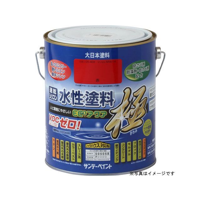 サンデーペイント 水性ECOアクア 赤錆 1600ml #273058 sundaypaint 日用品 日用品