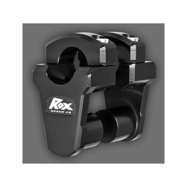 ROX ピボッティング・ハンドルライザー（ブラック） RX-HR002-K ROX ハンドルポスト関連パーツ バイク 汎用