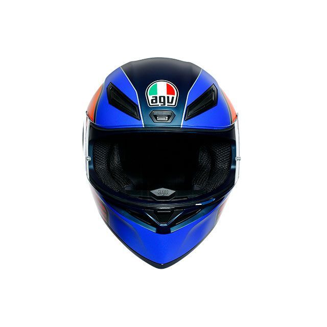 エージーブイ K1 008-POWER MATT DARK BLUE/ORANGE/WH サイズ：S 028192IY008-S AGV フルフェイスヘルメット バイク
