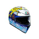 正規品／エージーブイ K-3 SV 001-ROSSI WINTER TEST 2016 サイズ：M 030190MF001-M AGV フルフェイスヘルメット バイク