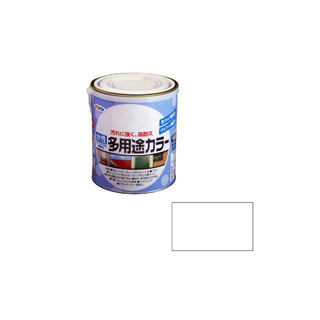 アサヒペン 水性多用途カラー 1.6L（白） AP9016710 asahipen 日用品 日用品