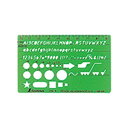 shinwasokutei 66034テンプレートカードタイプ3枚組TS-A 66034 シンワ測定 日用品 日用品