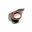 RIDEA フロントスプロケットカバー(ブラック/レッド) RIDU00569 リデア スプロケット関連パーツ バイク