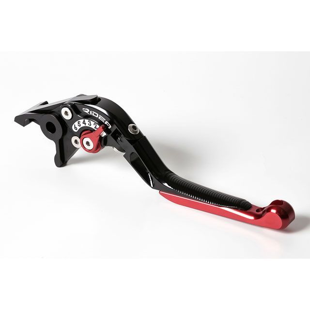 RIDEA 可倒スライド延長式アジャストブレーキレバー（ブラック） アジャスト ブルー エクステンション レッド RIDU01091-BERD リデア レバー バイク