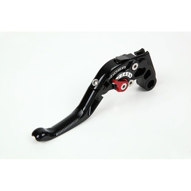 RIDEA 可倒式アジャストショートクラッチレバー（ブラック） アジャスト シルバー RIDU01947-SR リデア レバー バイク