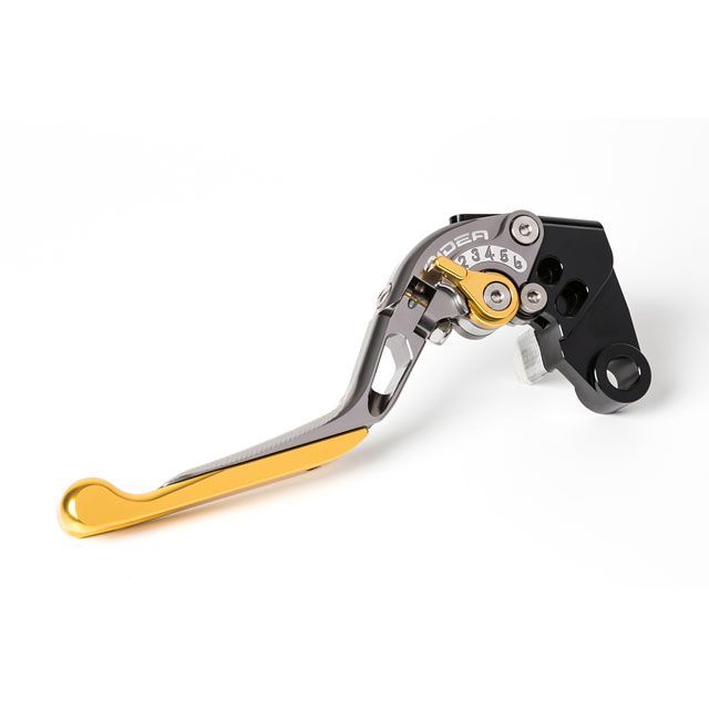 RIDEA 可倒スライド延長式アジャストクラッチレバー（チタン） アジャスト シルバー エクステンション シルバー RIKA01486-SRSR リデア レバー バイク