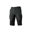 TS DESIGN 846045 ハイブリッドサマーメンズショートカーゴパンツ(ブラック×チャコールグレー) サイズ L 846045 メーカー在庫あり TSデザイン パンツ バイク