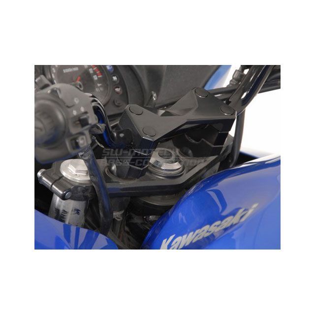 SW-MOTECH バーライザー. 直径 22mm h 20mm ブラック sw_LEH_08_039_12100B SWモテック ハンドルポスト関連パーツ バイク