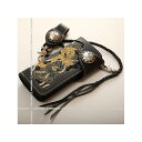 DEGNER W-9AK レザーウォレット(龍/ブラック) W-9AK-RY-BK メーカー在庫あり デグナー 財布 日用品