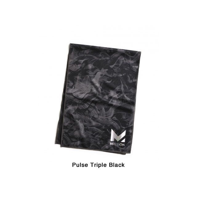 ~bV MAX COOLING TOWELiPULSE TRIPLE BLACKj 109205 MISSION pi pi