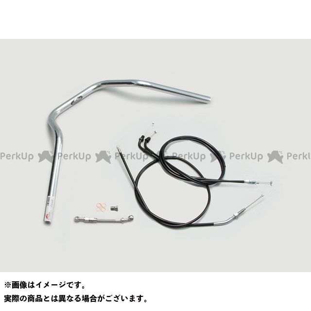 HURRICANE ナロー4型 ハンドルSET（クロームメッキ） H030-048C ハリケーン ハンドル関連パーツ バイク CB400SF VtecRevo