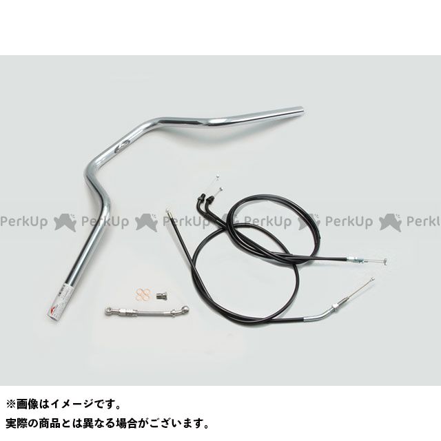 HURRICANE ヨーロピアン4型 ハンドルSET（クロームメッキ） H030-073C ハリケーン ハンドル関連パーツ バイク CB400SF VtecRevo