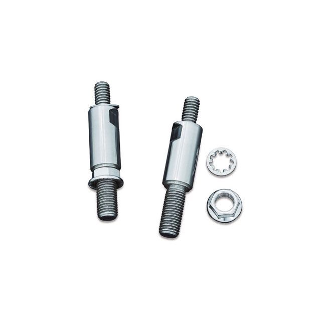 kuryakyn レイズ ミラー アダプター ポリッシュ ミラーマウント正ネジM10x1.25 T14-KUR1713 クリアキン..