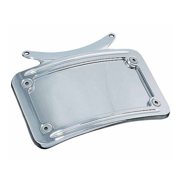 kuryakyn カーブ ライセンスプレート クローム ＃2098/2099/5405用 T14-KUR3162 クリアキン その他外装関連パーツ バイク