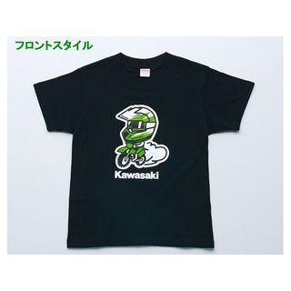 【雑誌付き】カワサキ カワサキヘルメットレーサーMXTシャツ サイズ：子供用 KAWASAKI