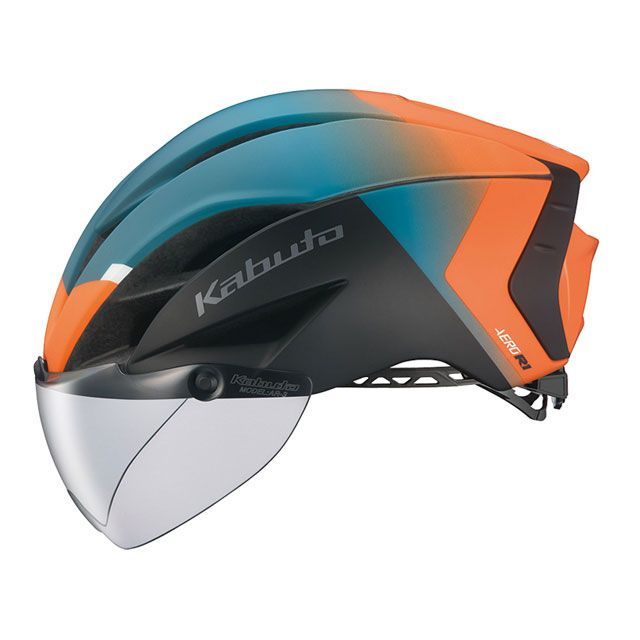 OGK KABUTO AERO-R1(G-2マットオレンジグリーン) サイズ XS/S(54-56cm) オージーケーカブト(自転車) ヘルメット 自転車