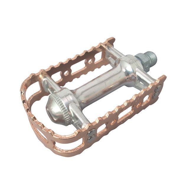 MKS ペダル（BM-7）左右ペア 9/16芯（銅メッキ） 三ヶ島（自転車） パーツ 自転車