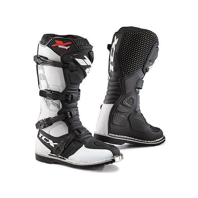 TCX Motorcycle Boots Size 42 Black/White 