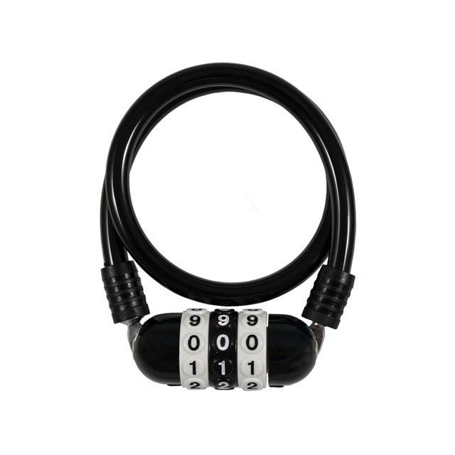 J&C ダイヤル式ワイヤーロック（JC-035W）可変式MEGA φ12mm×700mm 暗証番号変更可能（ブラック） ジェイ＆シー（自転車） アクセサリー 自転車