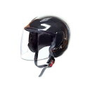 STAR ARROW PS-FJ001Fジェットヘルメット カラー ブラック PS-FJ001 BK メーカー在庫あり スターアロー ジェットヘルメット バイク