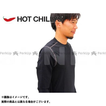 HOT CHILLYS マイクロエリートシャモア クルーネックシャツ メンズ HC9909 カラー：ブラック サイズ：S ホットチリーズ