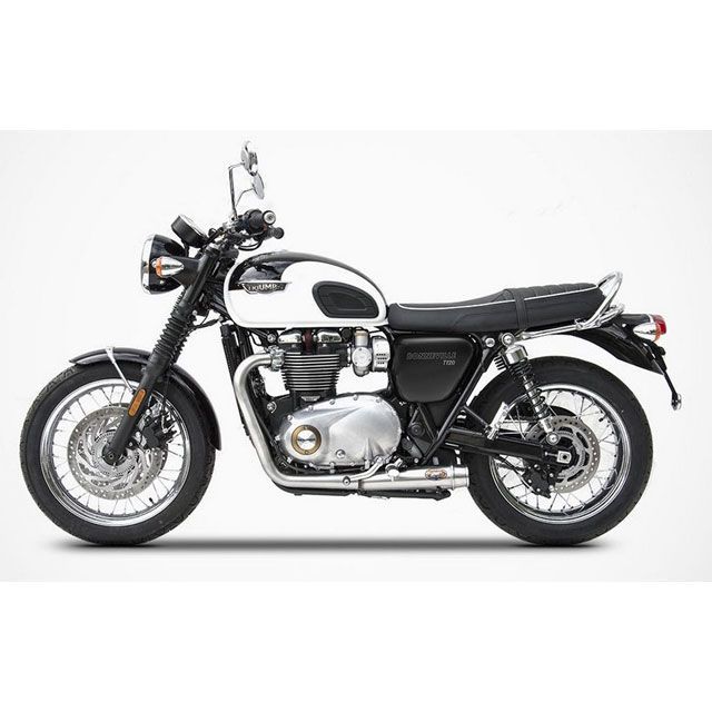 ザード 2＞2 ステンレススチール レーシング フルキット for TRIUMPH BONNEVILLE T120 （2016-2019） ｜ ZTPH064SSR zar_ZTPH064SSR ZARD マフラー本体 バイク ボンネビルT120