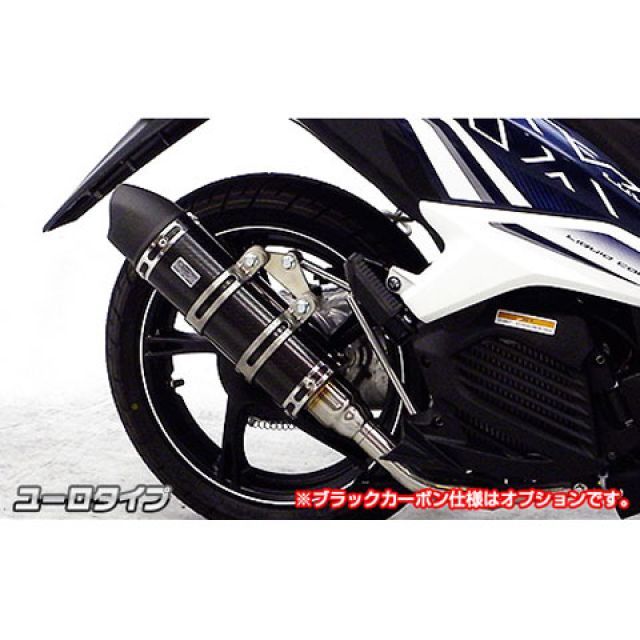 ウイルズウィン Mio125i/125RR用 ロイヤルマフラー ユーロタイプ オプション：オプションB＋C WirusWin マフラー本体 バイク ミオ