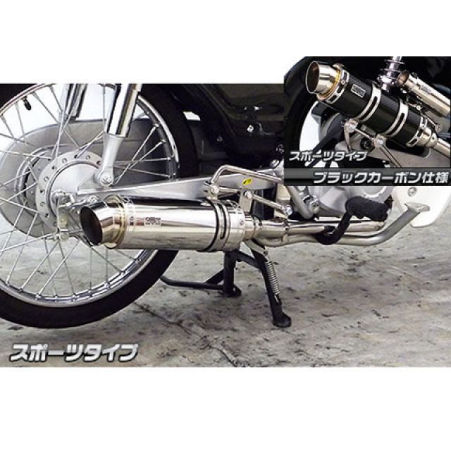WirusWin カブ50（AA04）用 ロイヤルマフラー スポーツタイプ オプション オプションC ウイルズウィン マフラー本体 バイク カブ50