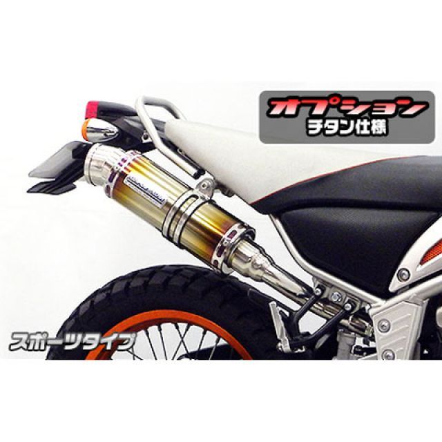 WirusWin トリッカー用 スリップオンマフラー スポーツタイプ オプション オプションD ウイルズウィン マフラー本体 バイク トリッカー（インジェクション仕様車/キャブレター仕様車）