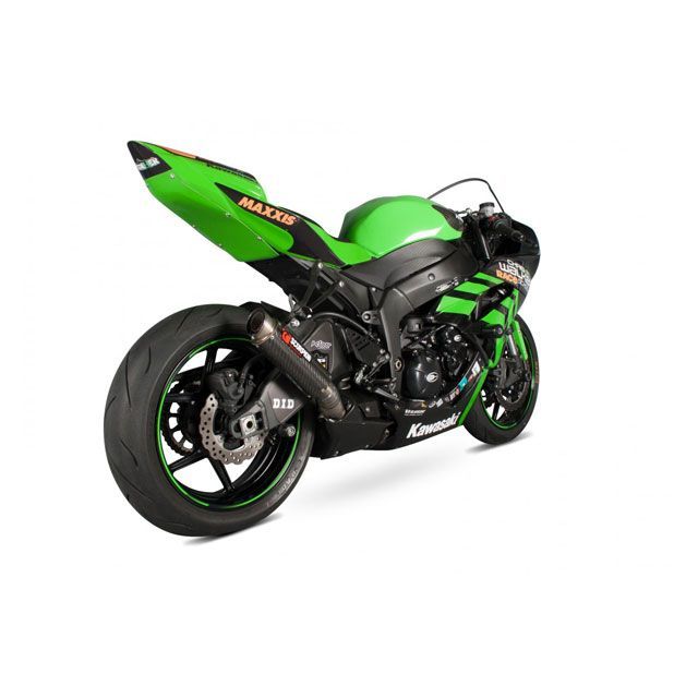 スコーピオン RP1-GP スリップオン カーボンファイバースリーブ Homologated Kawasaki Ninja ZX-6R 09-12 2009-20 ｜ KA1001CEM scom_KA1001CEM SCORPION マフラー本体 バ…