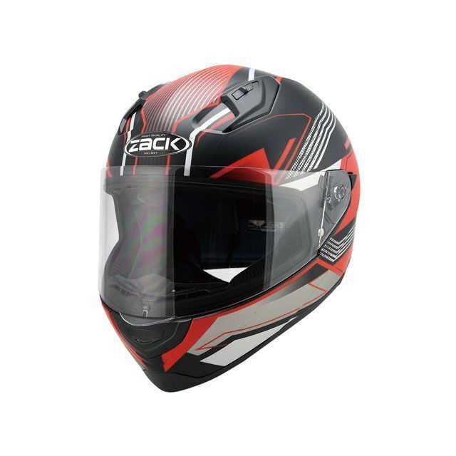 SPEEDPIT ZF-4 フルフェイス（ハーフマッドブラックレッド/ZL） サイズ M ZF-4 メーカー在庫あり スピードピット フルフェイスヘルメット バイク(2)